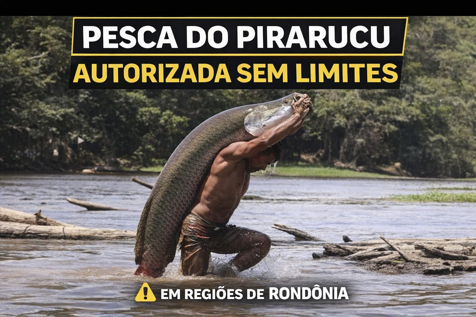 PESCA DO PIRARUCU LIBERADA EM RONDÔNIA