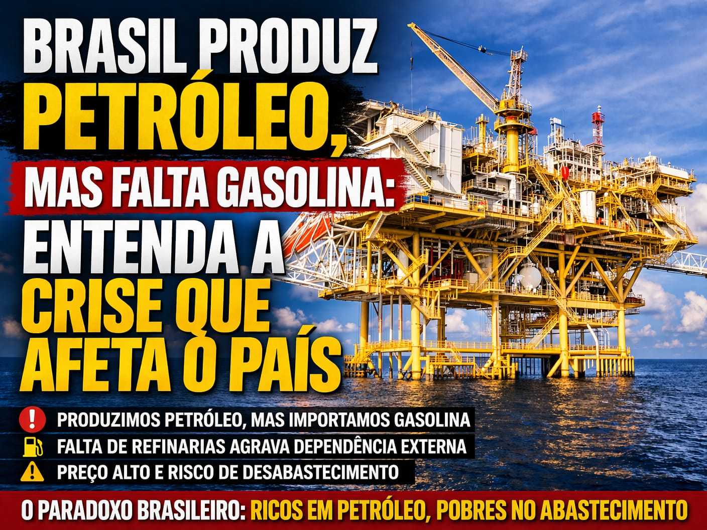 COMO PODE FALTAR GASOLINA NO BRASIL?