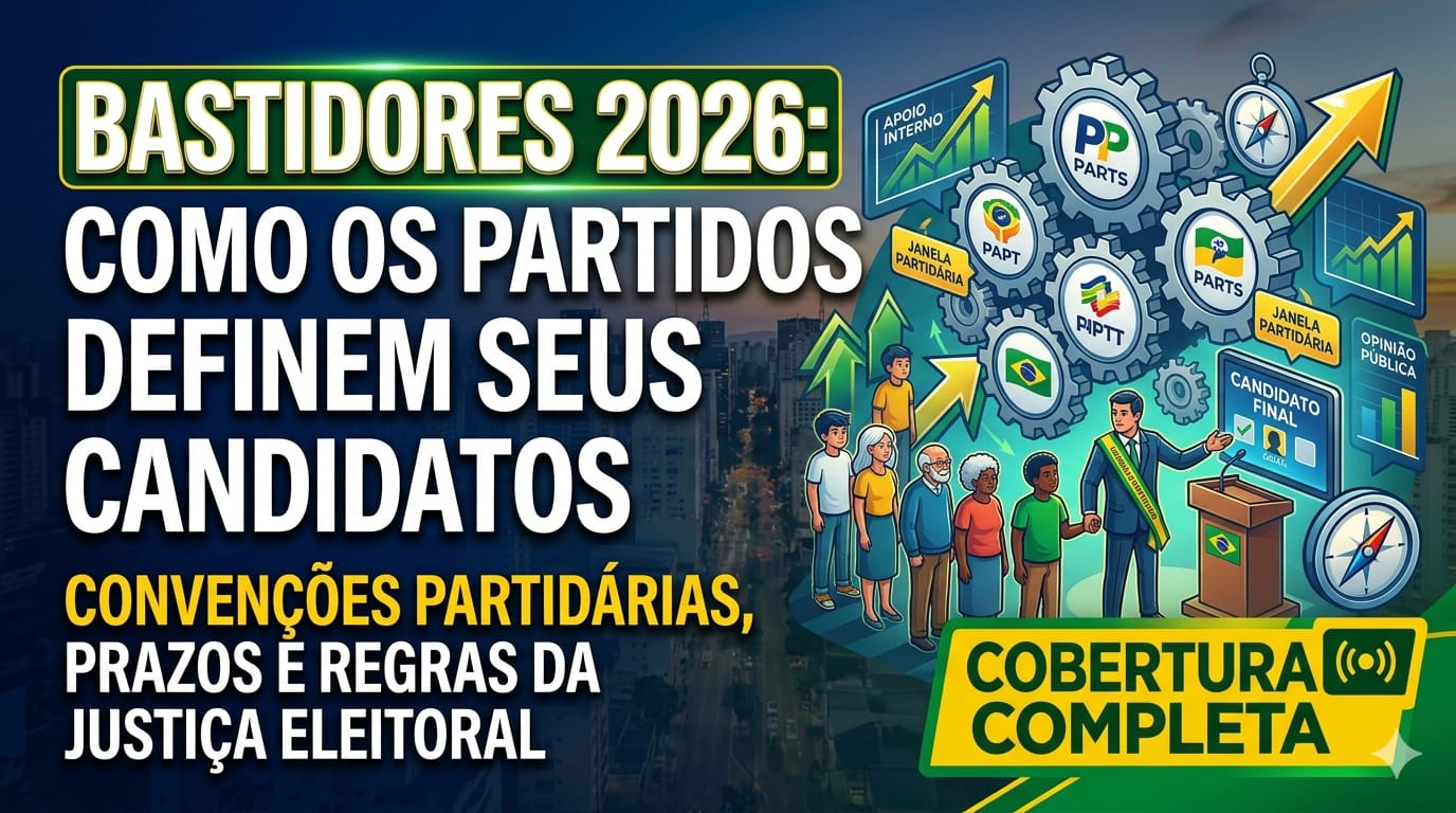 Bastidores 2026: Entenda como os partidos definem as peças do tabuleiro eleitoral
