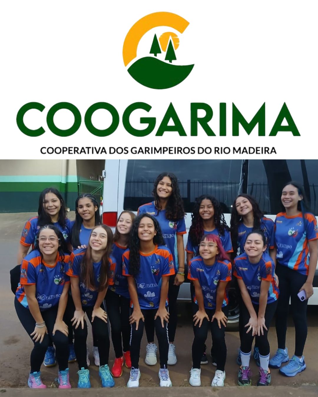 Cooperativa de Garimpeiros do Rio Madeira banca ida de equipe de vôlei para competição em Jaru.